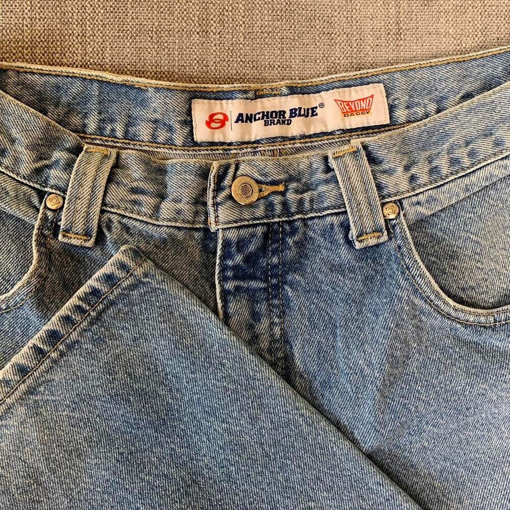 Y2K Anchor Blue Beyond Baggy Denim Jeans